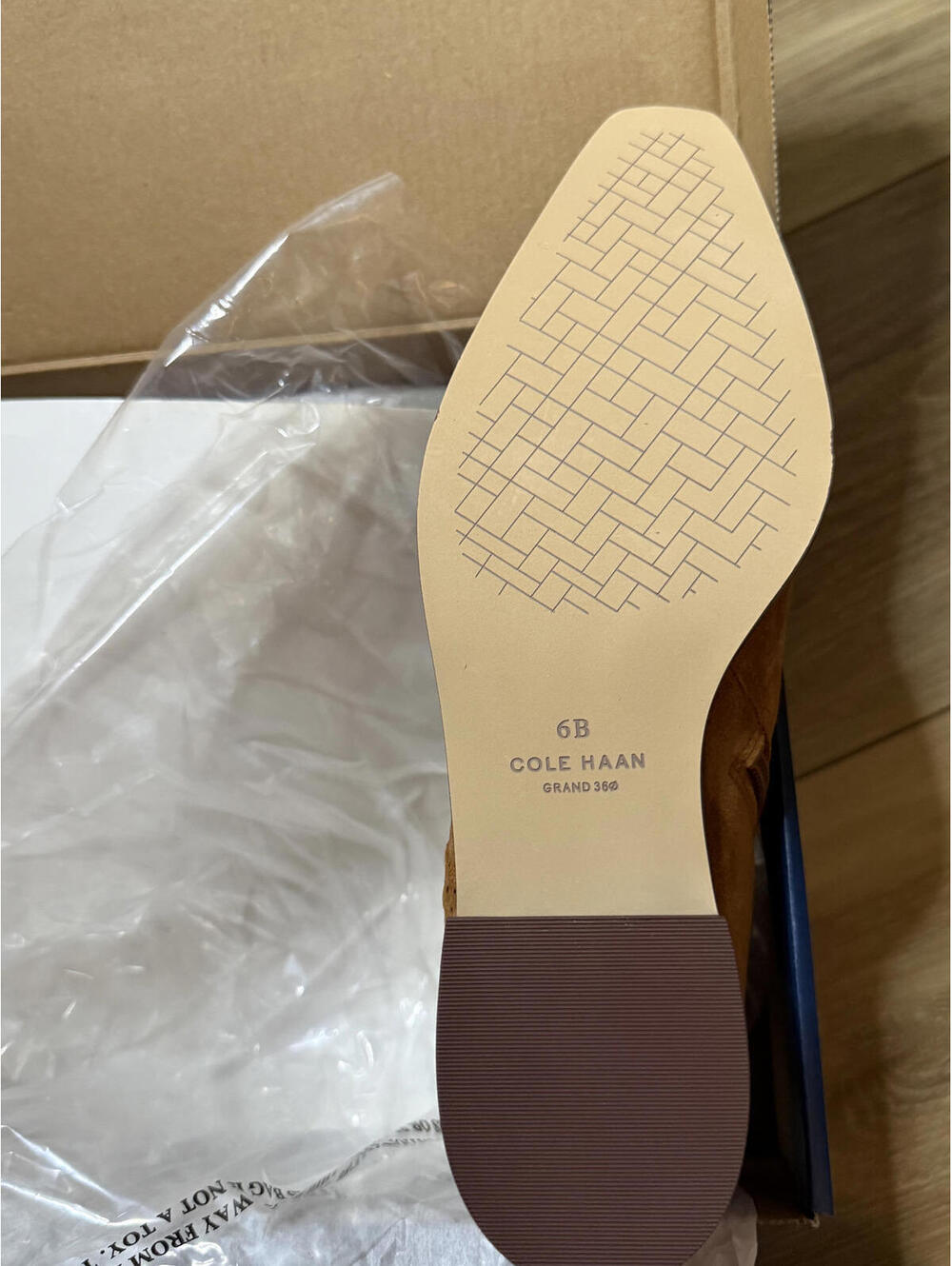NWT! Cole Haan Norella Buckle Bootie in Tobacco Suede Size 6B - Picture 6 of 7